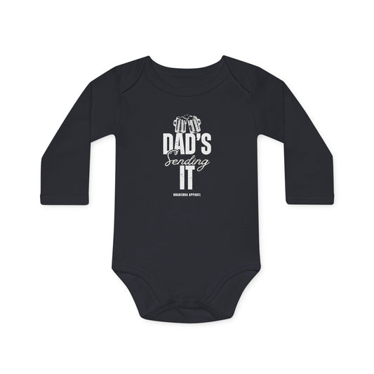 Dad's Sending It Onesie - Long Sleeve