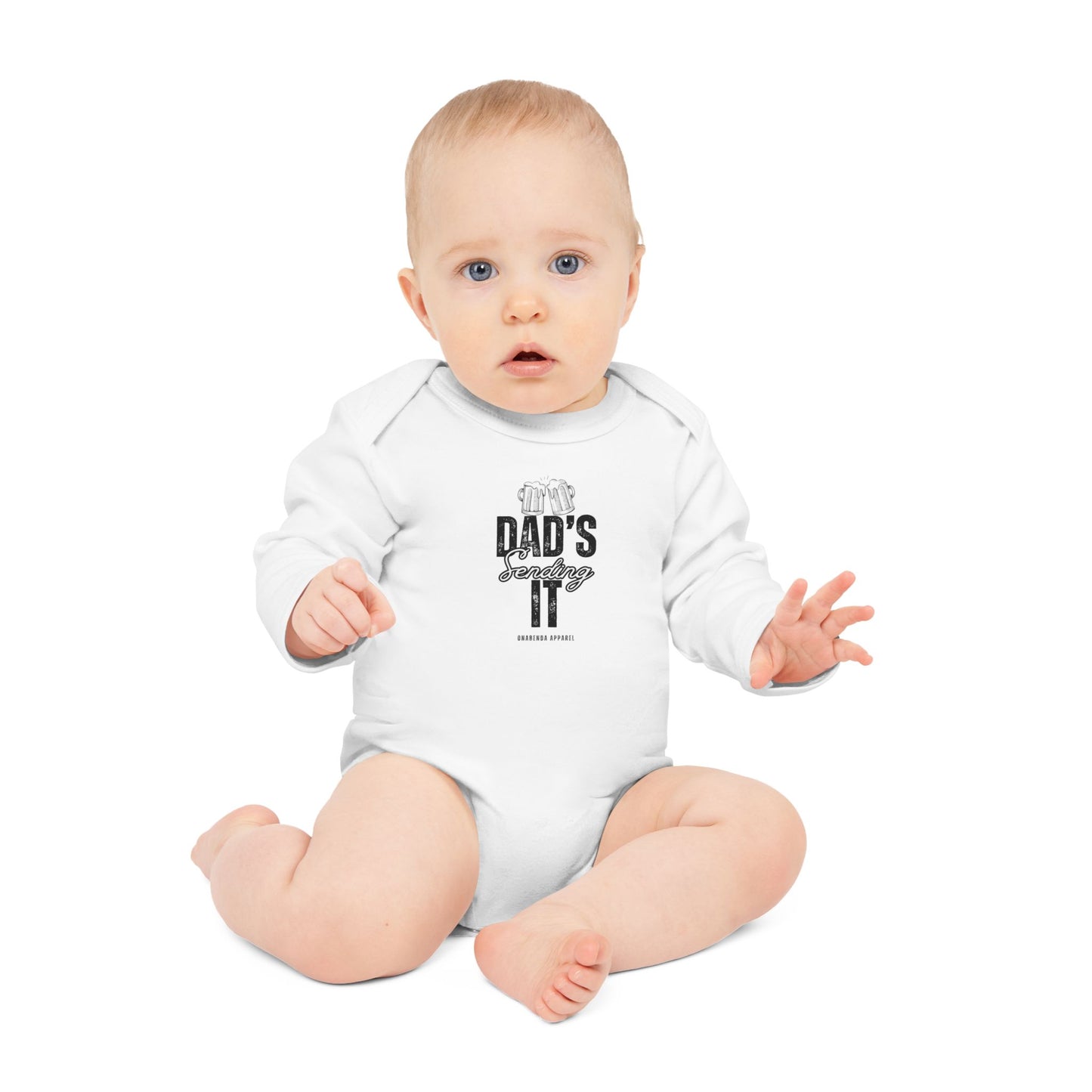 Dad's Sending It Onesie - Long Sleeve
