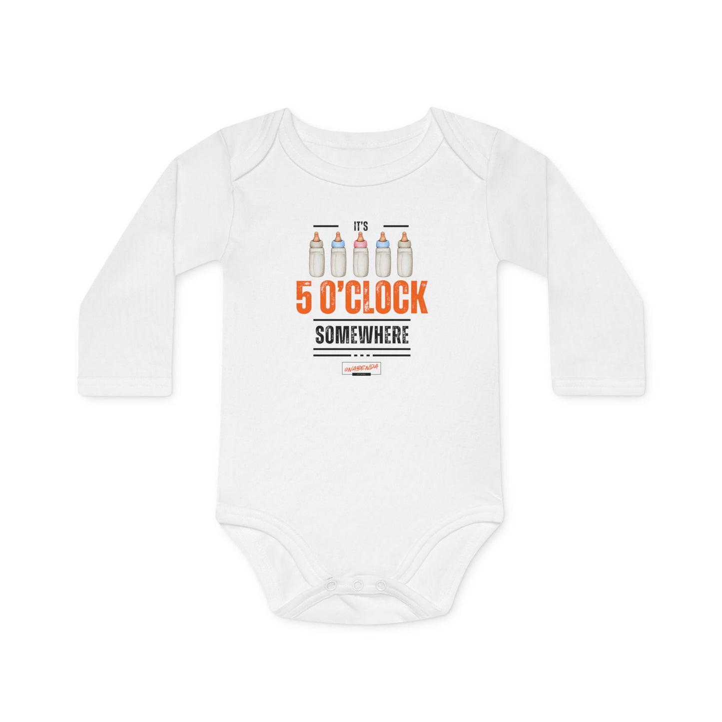 It's 5 O'Clock Somewhere Onesie - Long Sleeve