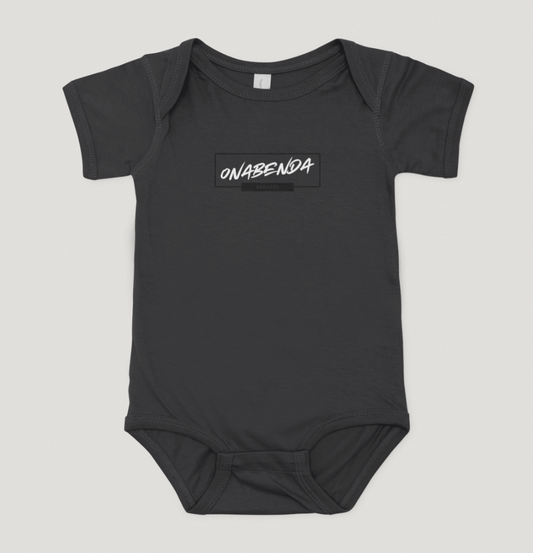Onabenda Classic Short Sleeve Black Onesie