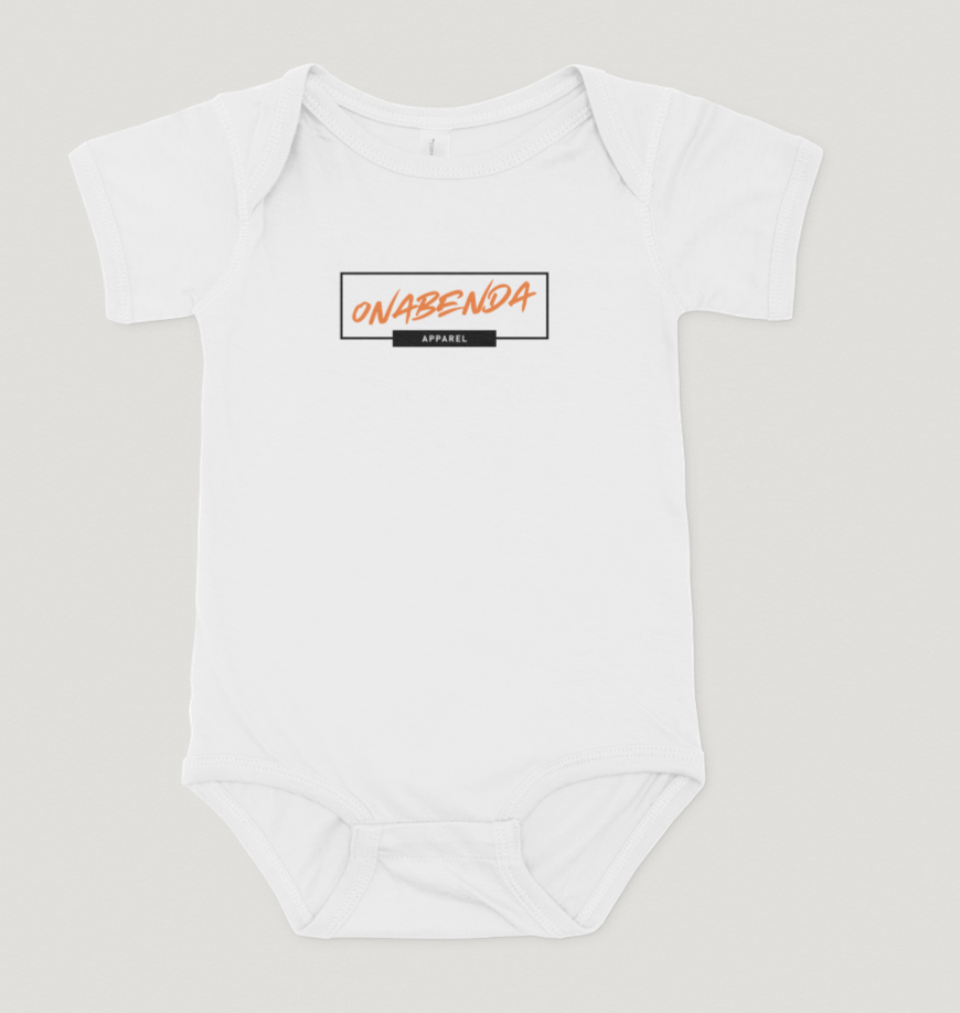 Onabenda Classic Short Sleeve White Onesie