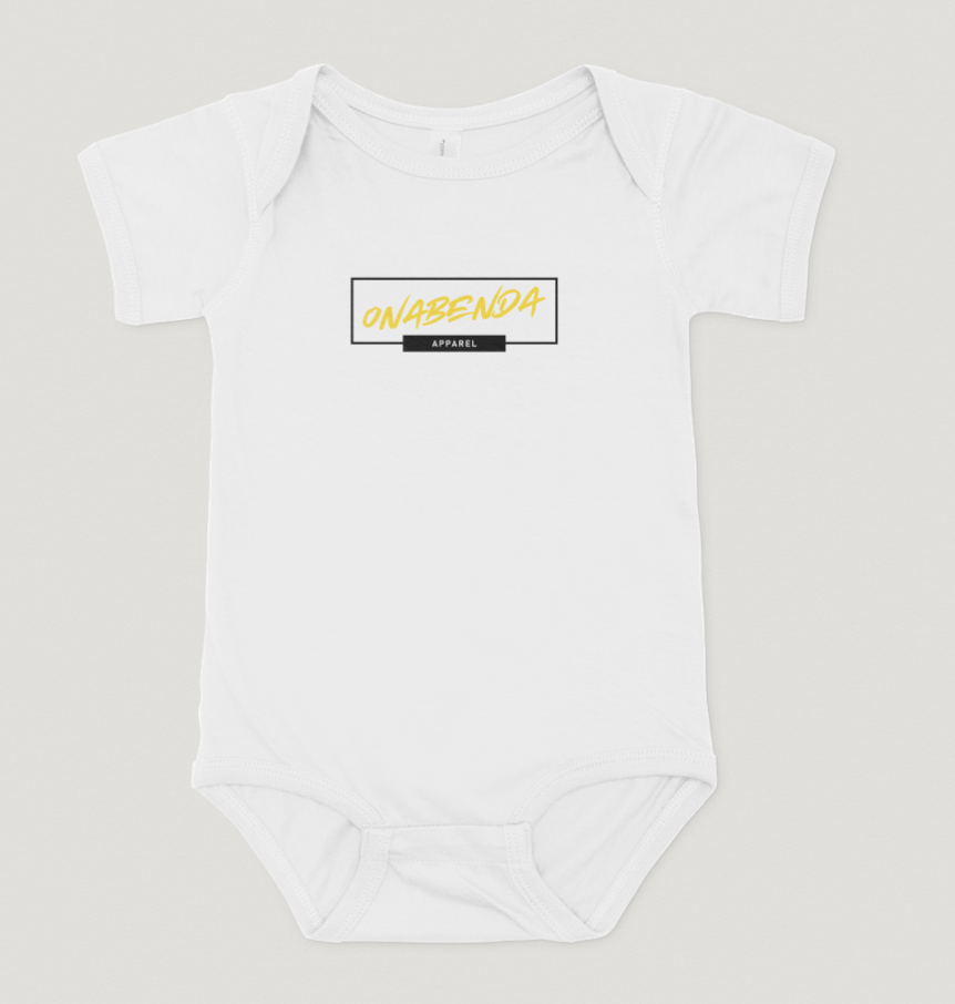 Onabenda Classic Short Sleeve White Onesie