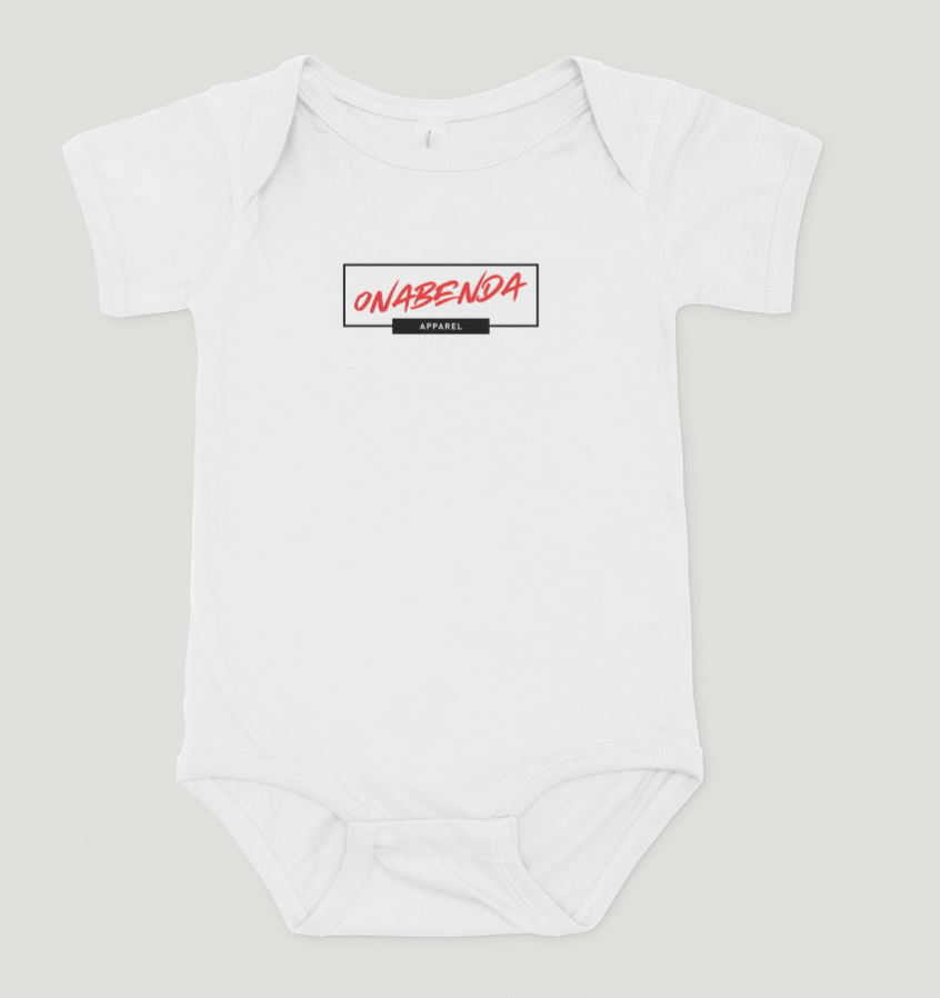 Onabenda Classic Short Sleeve White Onesie