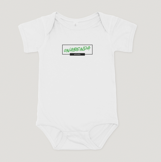 Onabenda Classic Short Sleeve White Onesie