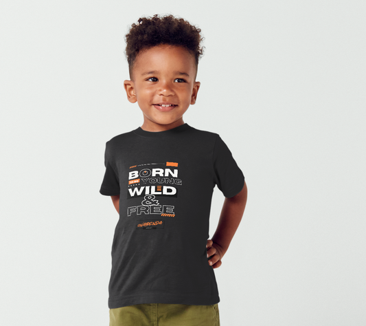 Born to Be Young, Wild & Free Toddler Tee