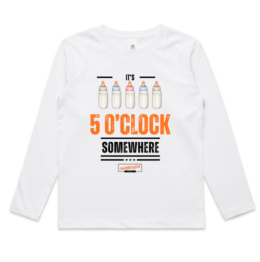 It's 5 O'Clock Somewhere Toddler Long Sleeve Tee