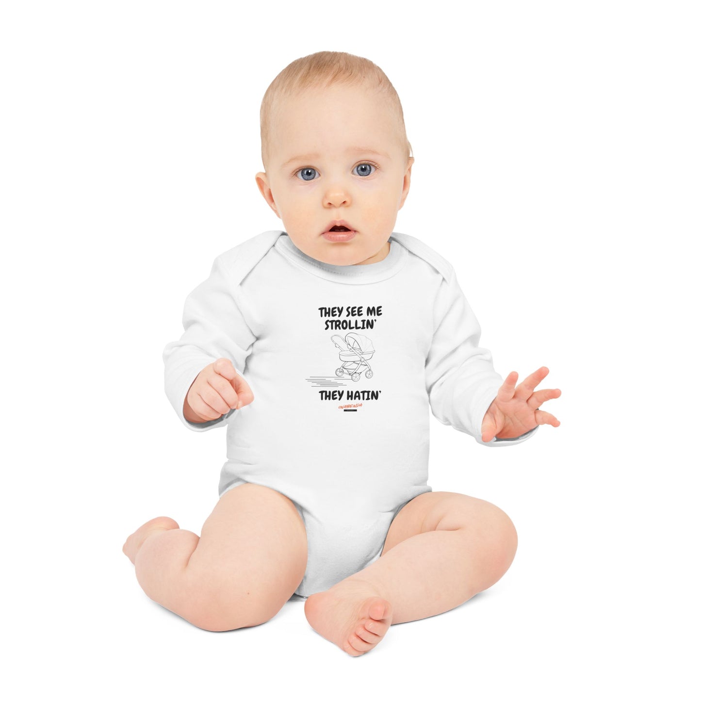 They See Me Strollin' Onesie - Long Sleeve