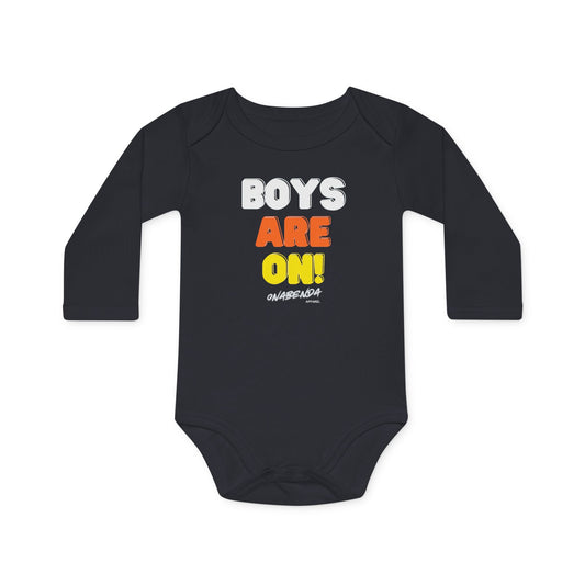 Boys Are On! Onesie - Long Sleeve