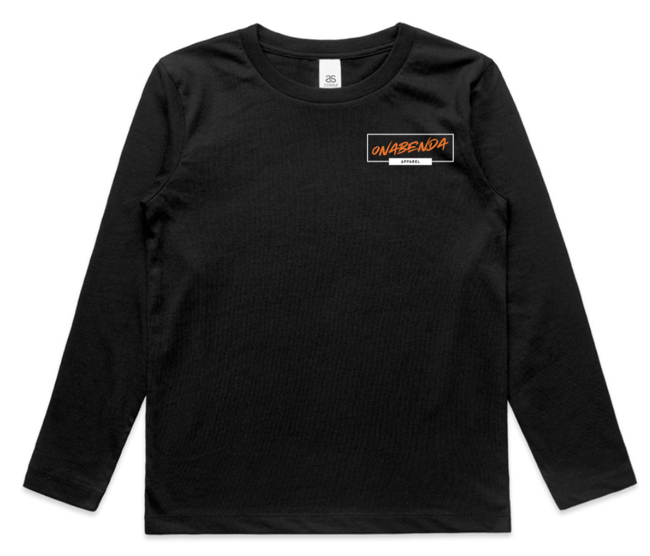 Girls Are On Toddler Long Sleeve Black Tee logo