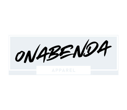 Onabenda Apparel logo with black text on a white background