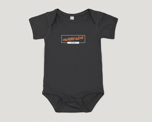 Onabenda Classic Short Sleeve Black Onesie