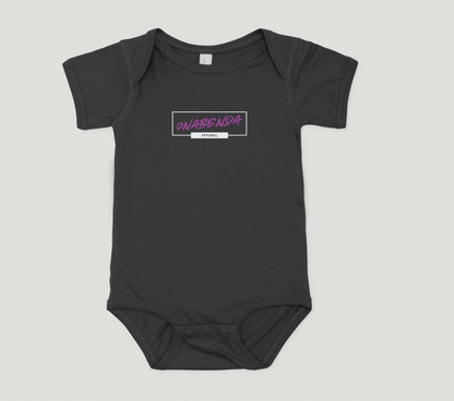 Onabenda Classic Short Sleeve Black Onesie