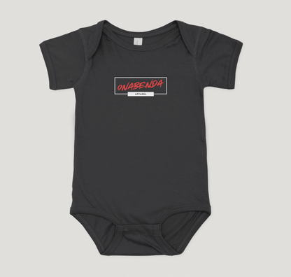 Onabenda Classic Short Sleeve Black Onesie