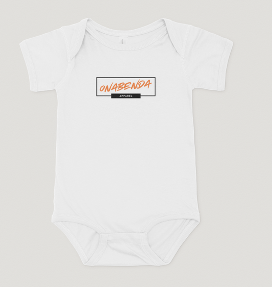 Onabenda Classic Short Sleeve White Onesie