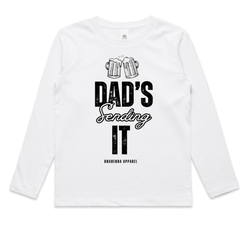 Dad's Sending It Toddler Long Sleeve Tee