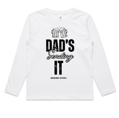 Dad's Sending It Toddler Long Sleeve Tee
