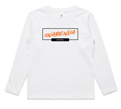 Onabenda Classic Toddler Long Sleeve White Tee