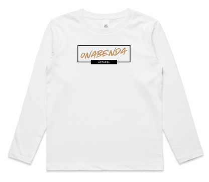 Onabenda Classic Toddler Long Sleeve White Tee