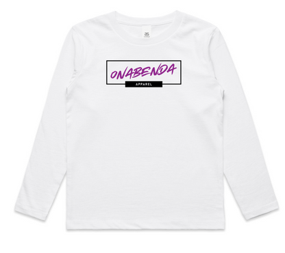 Onabenda Classic Toddler Long Sleeve White Tee