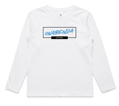 Onabenda Classic Toddler Long Sleeve White Tee