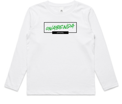 Onabenda Classic Toddler Long Sleeve White Tee