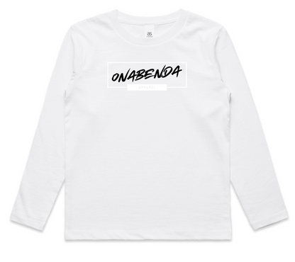Onabenda Classic Toddler Long Sleeve White Tee