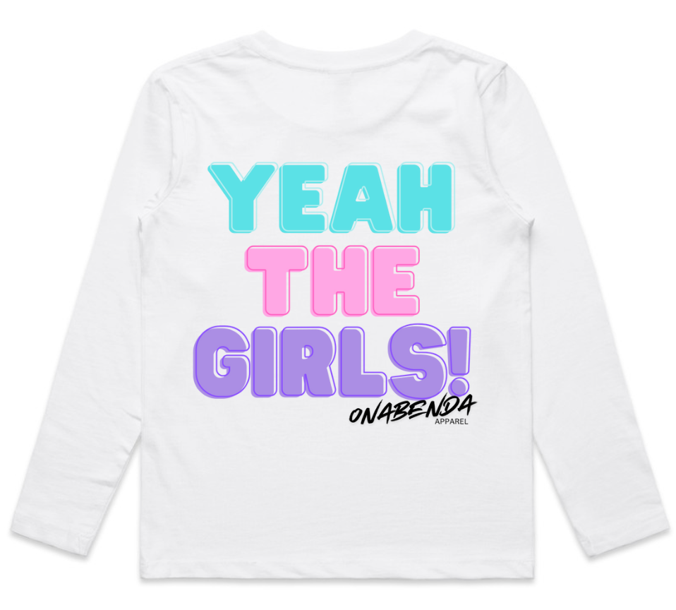 Yeah the Girls Toddler Long Sleeve Tee