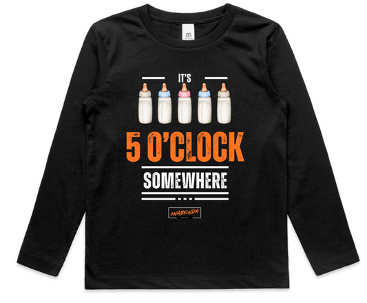 It's 5 O'Clock Somewhere Toddler Long Sleeve Tee