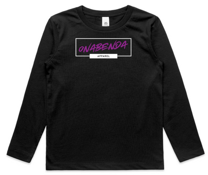 Onabenda Classic Toddler Long Sleeve Black Tee