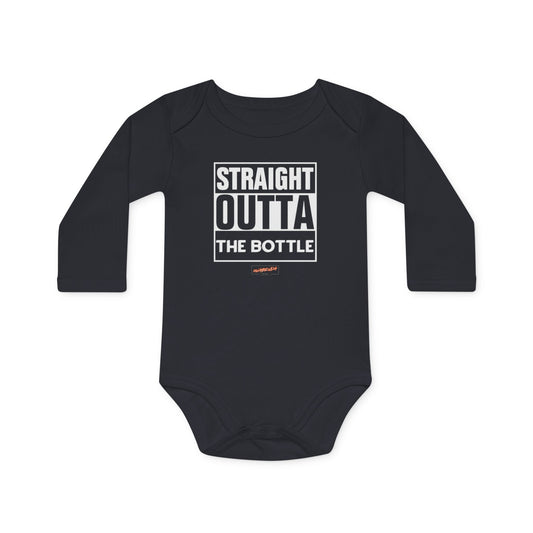 Straight Outta The Bottle Onesie - Long Sleeve