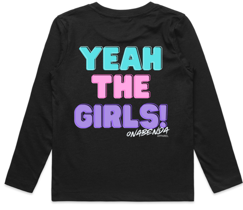 Yeah the Girls Toddler Long Sleeve Tee | Onabenda